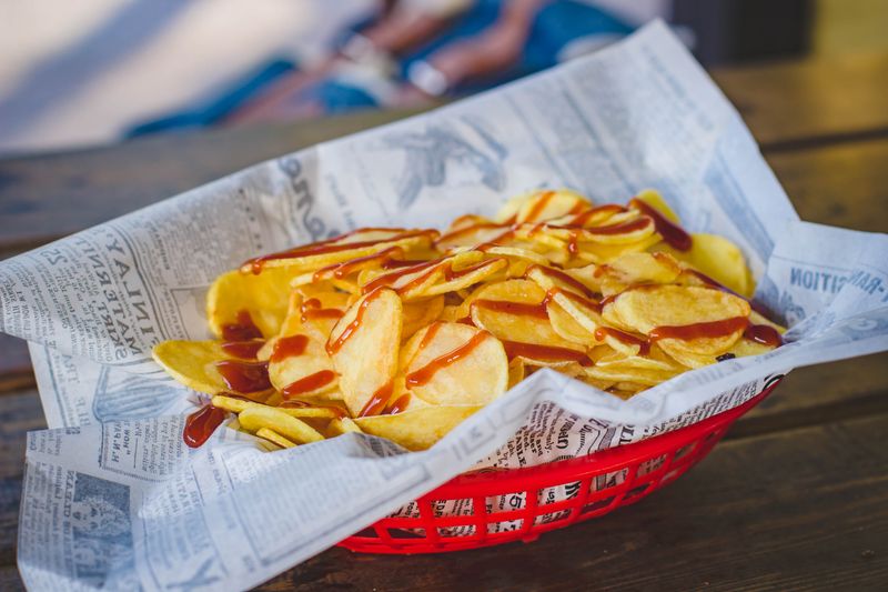 Seasoned Waffle Fries - crispy seasoned fries side dish